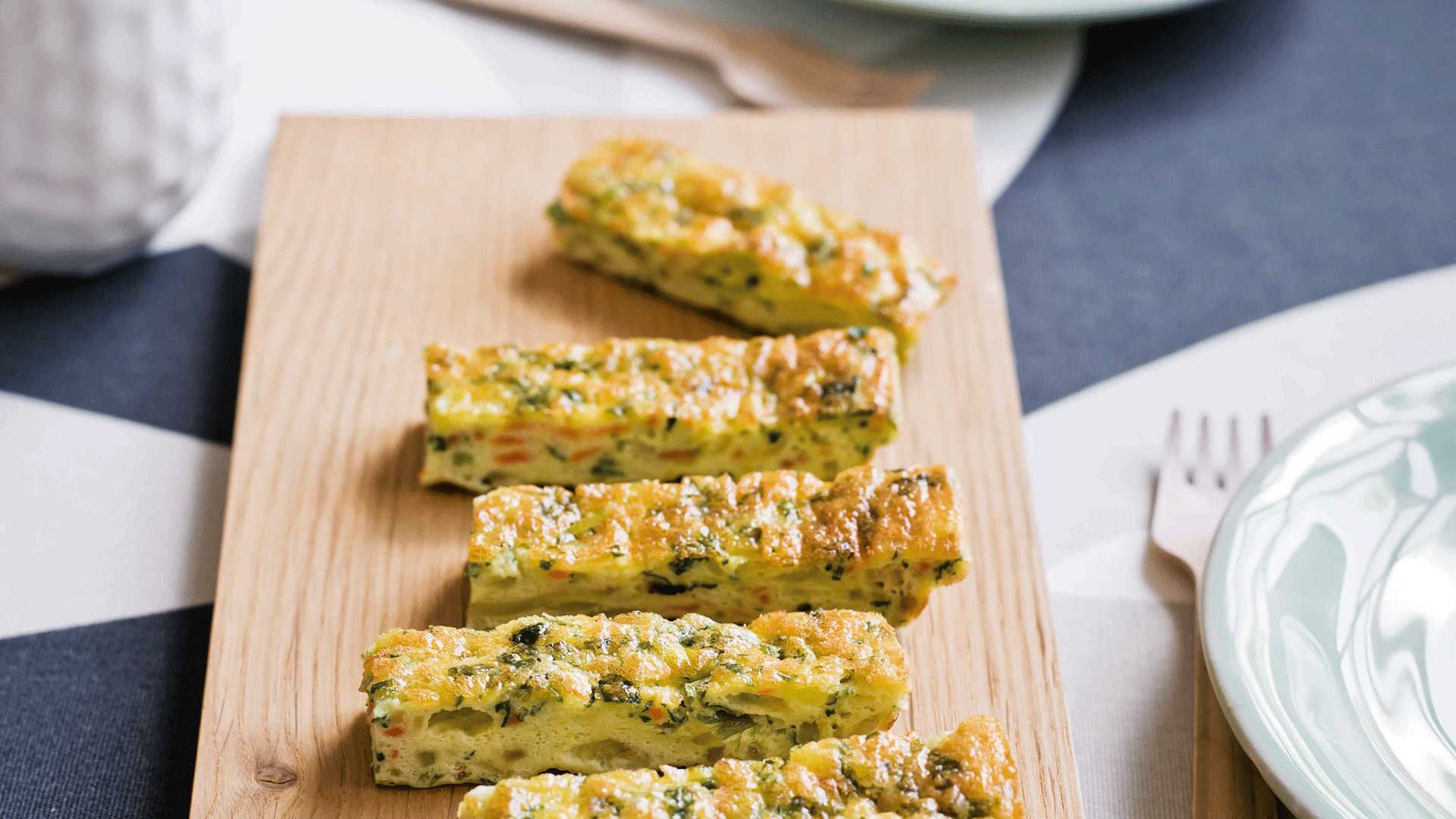 Carrot, Potato And Zucchini Frittata Fingers