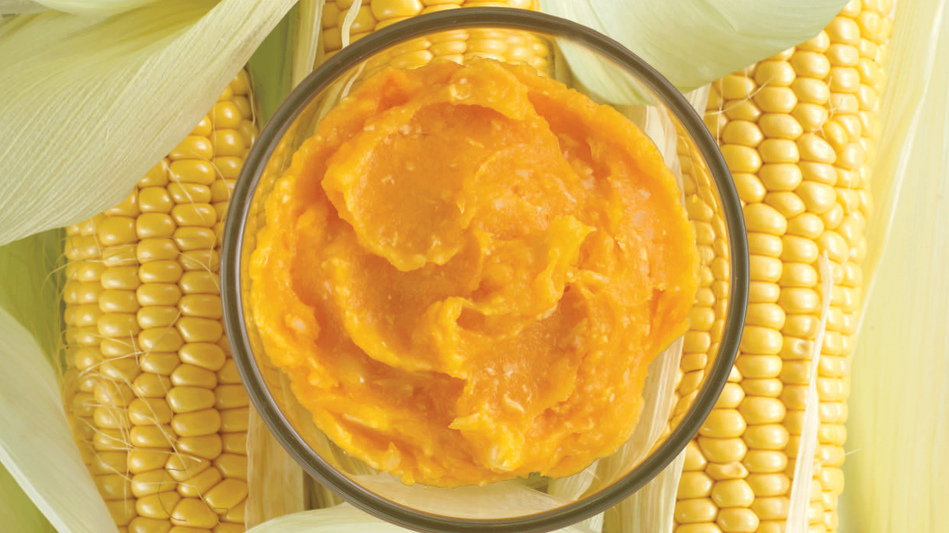 Butternut Squash, Carrot And Sweetcorn Puree
