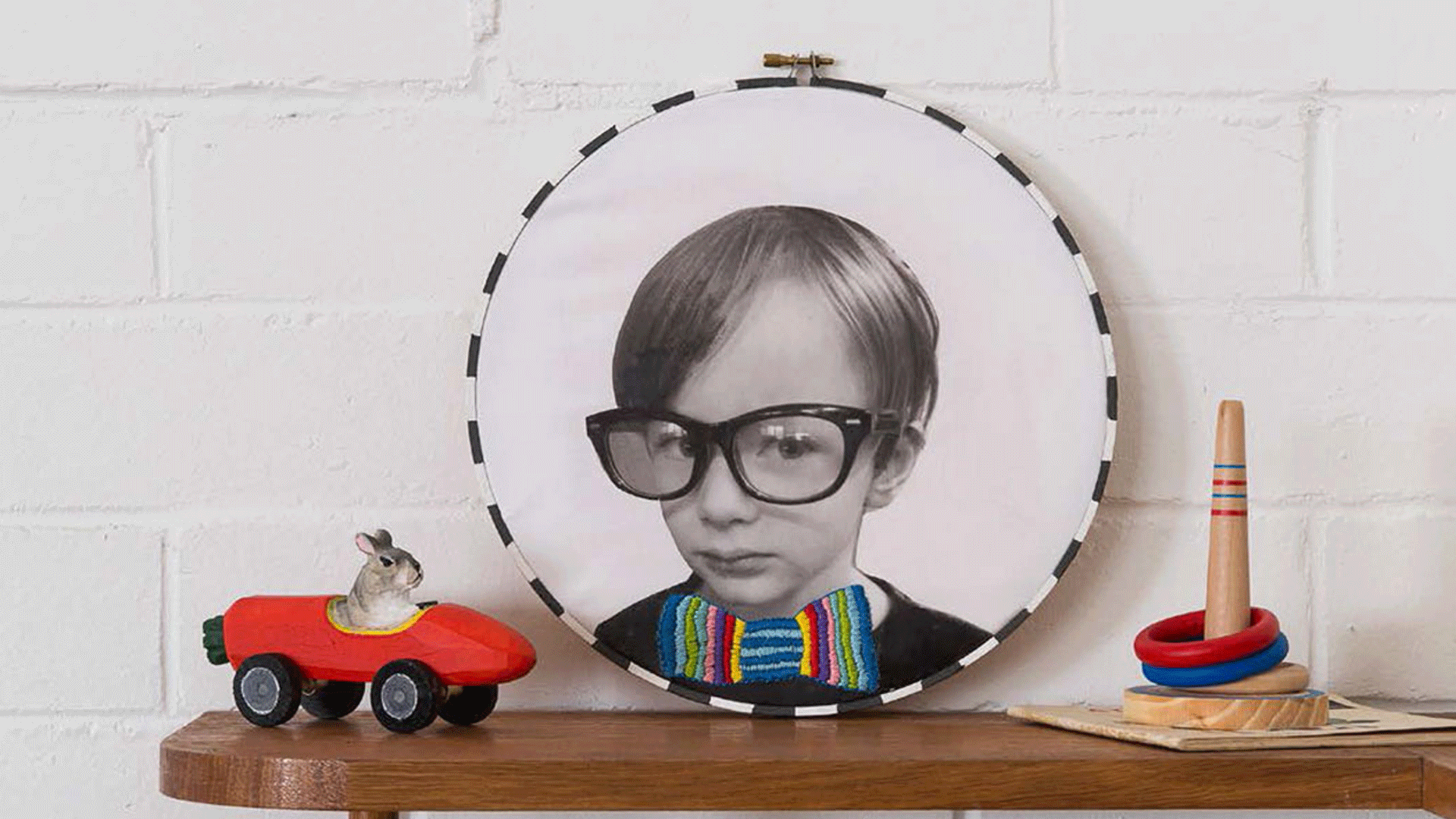 DIY Hooped Hipster Portrait