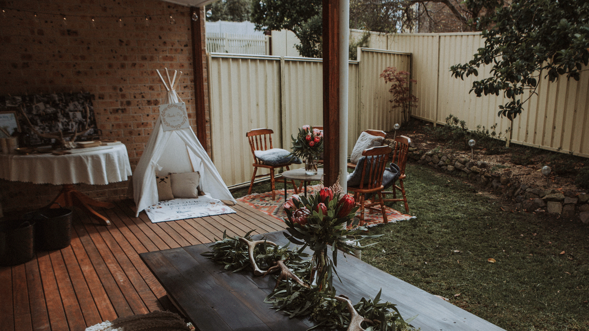 A Bohemian Backyard Birthday Party