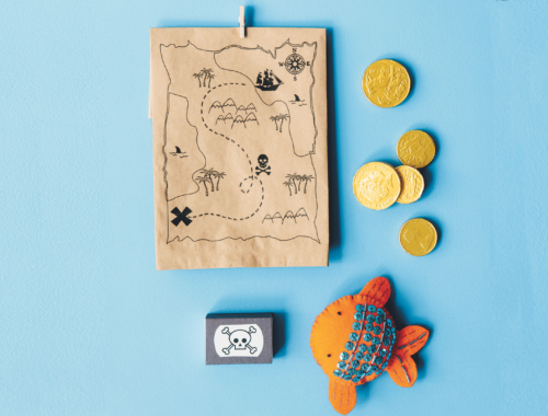 DIY Pirate Treasure Map Favour Bag