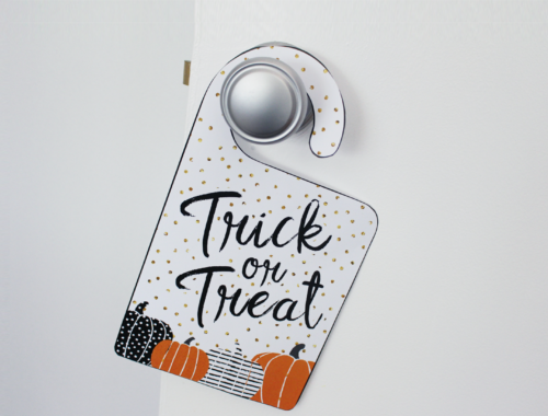 Free Printable Halloween Trick-or-Treat Door Signs