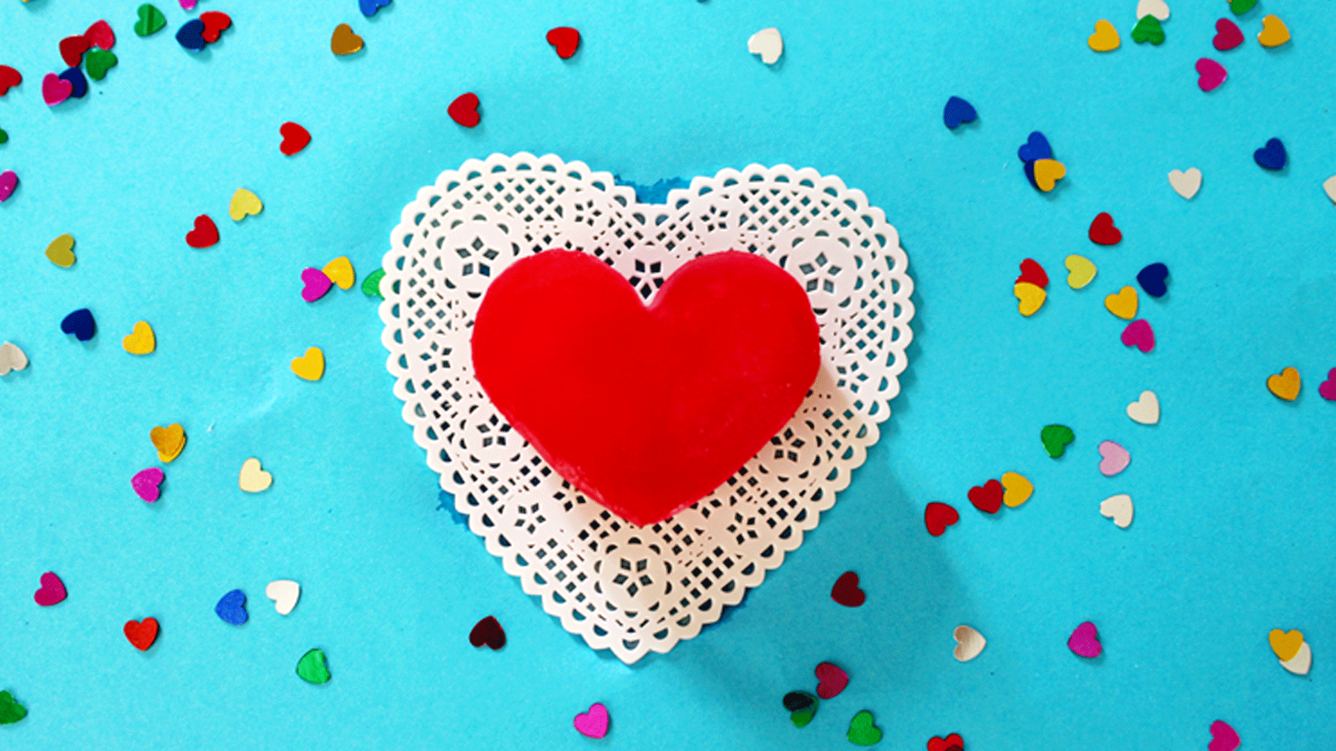 DIY Ice Block Heart Drink