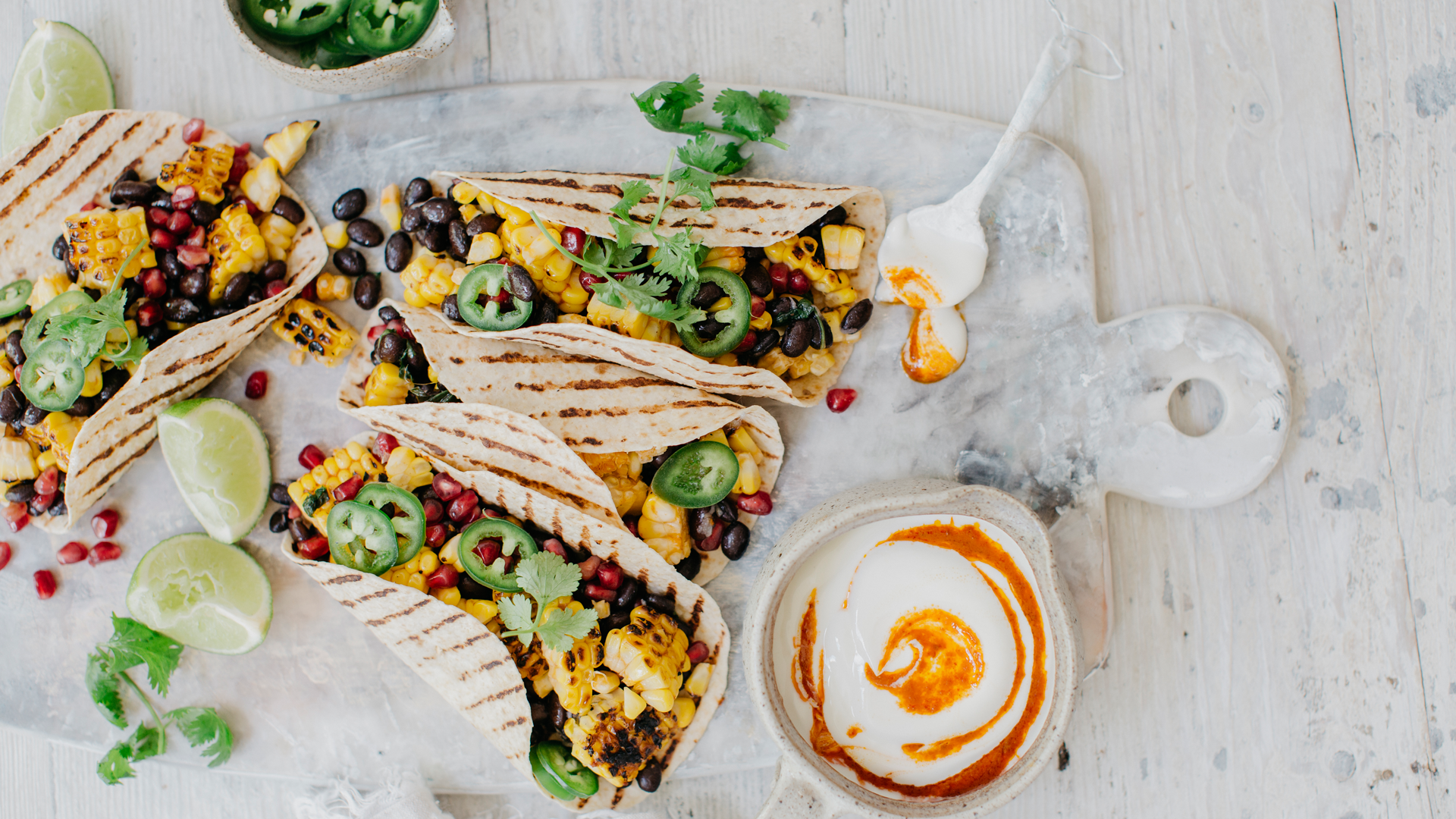 BBQ Corn + Black Bean Tortillas