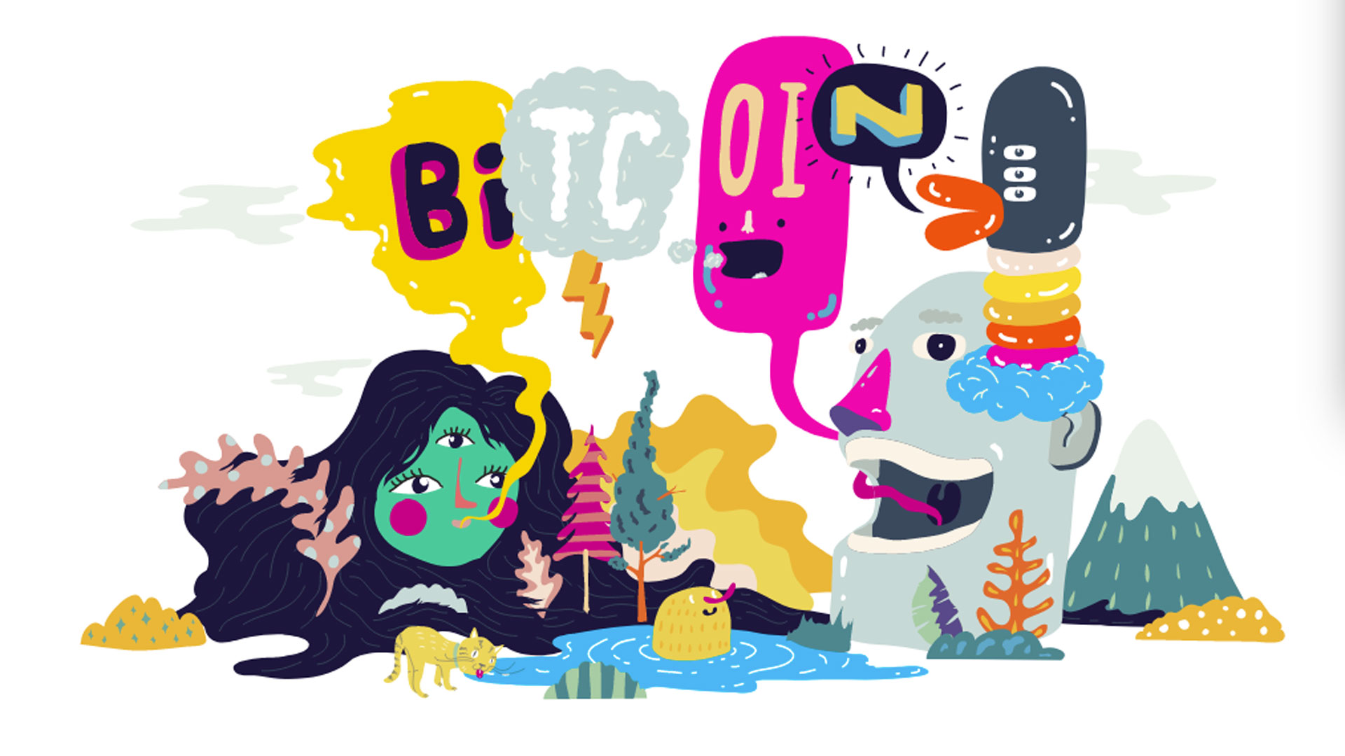 Bitcoin cartoon