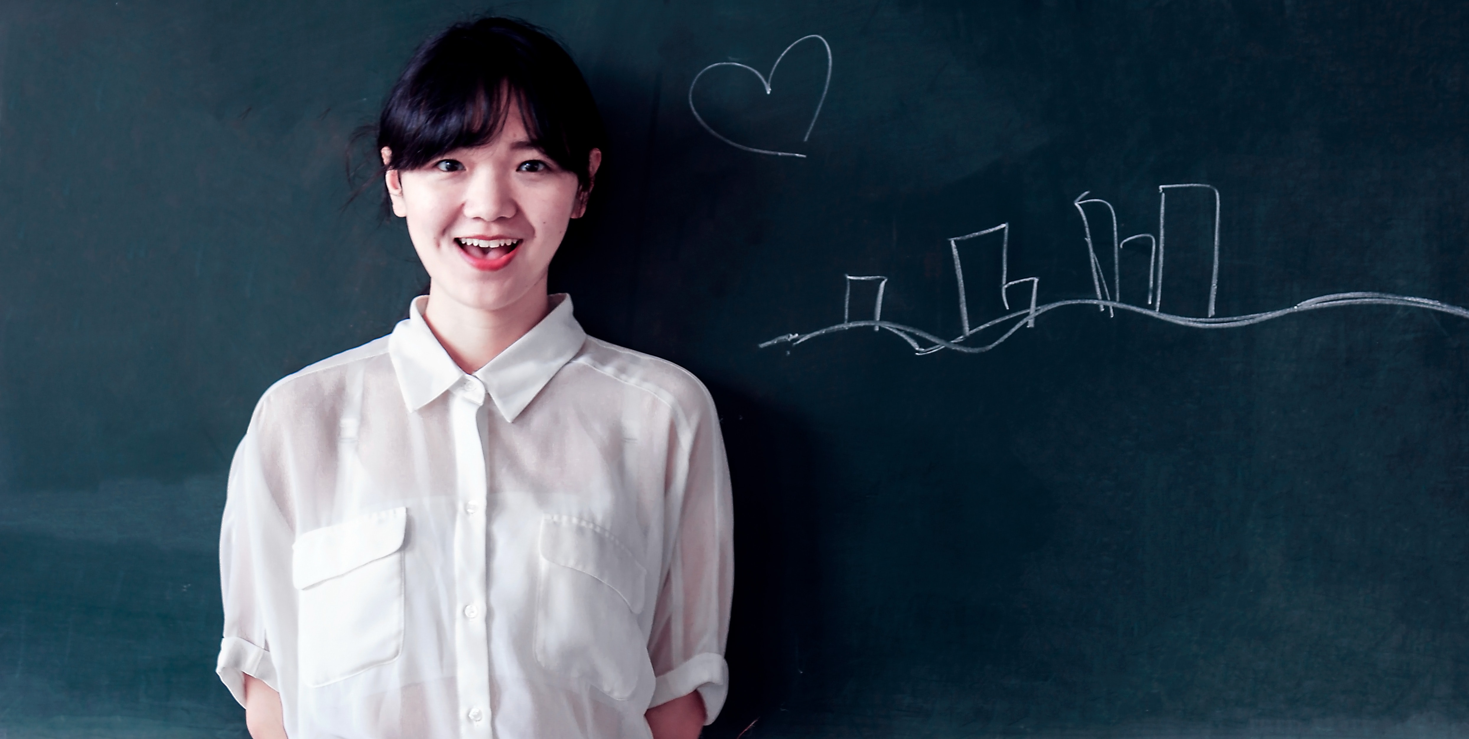 asian teacher-blackboard-business-